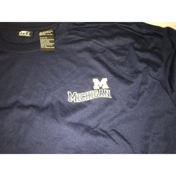 Mens Size 3XL (54/56) Michigan Navy Blue Tee Shirt - Picture 3 of 5